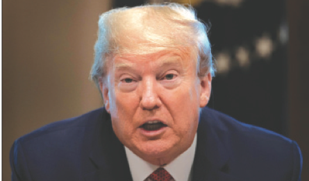 Il virus spinge Trump