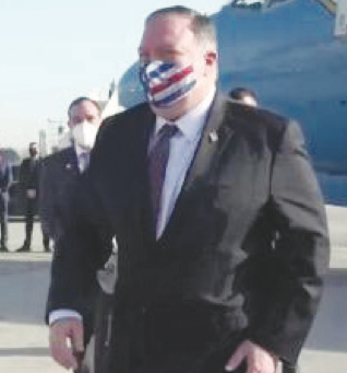 Piano di Pace :Pompeo volain Israele:ancora lavoro da compiere