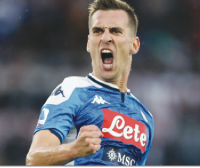 Milik, destinazione Napoli