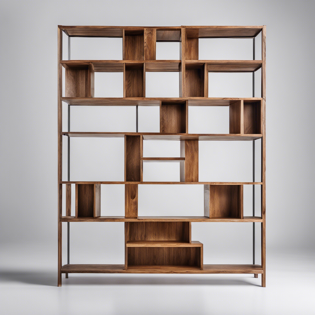 Artisanal Solid Wood Bookcase