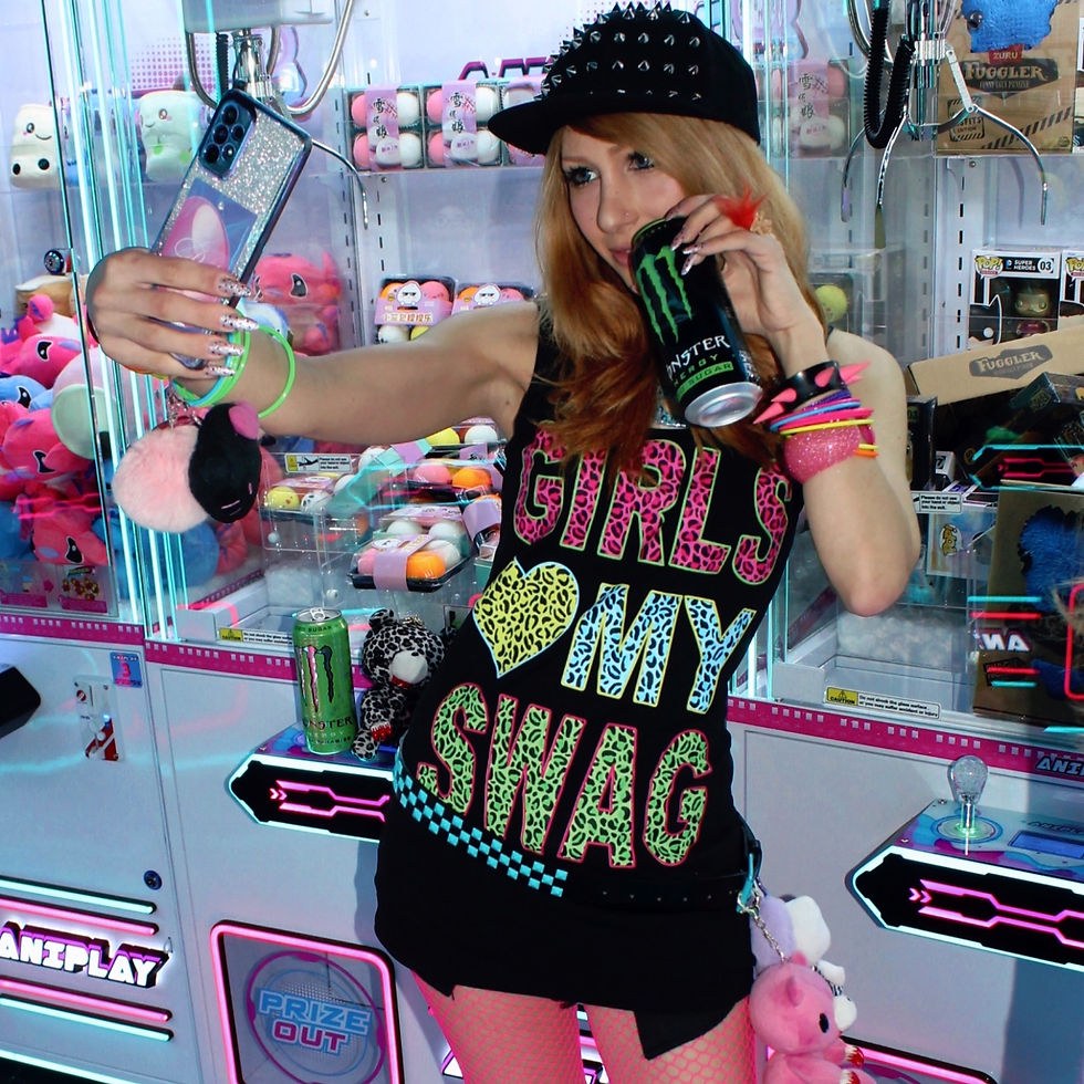 Thumbnail: Girls <3 My Swag bodycon mini dress