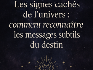 Visuel symbolique représentant les signes subtils et messages de l’univers.