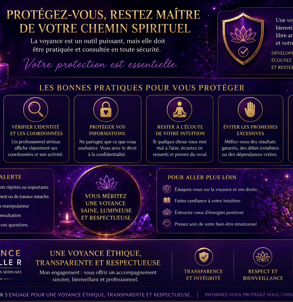 Guide complet de protection contre les abus en voyance proposé par Voyance Isabelle R, conseils pour une pratique éthique, sécurisée et transparente.