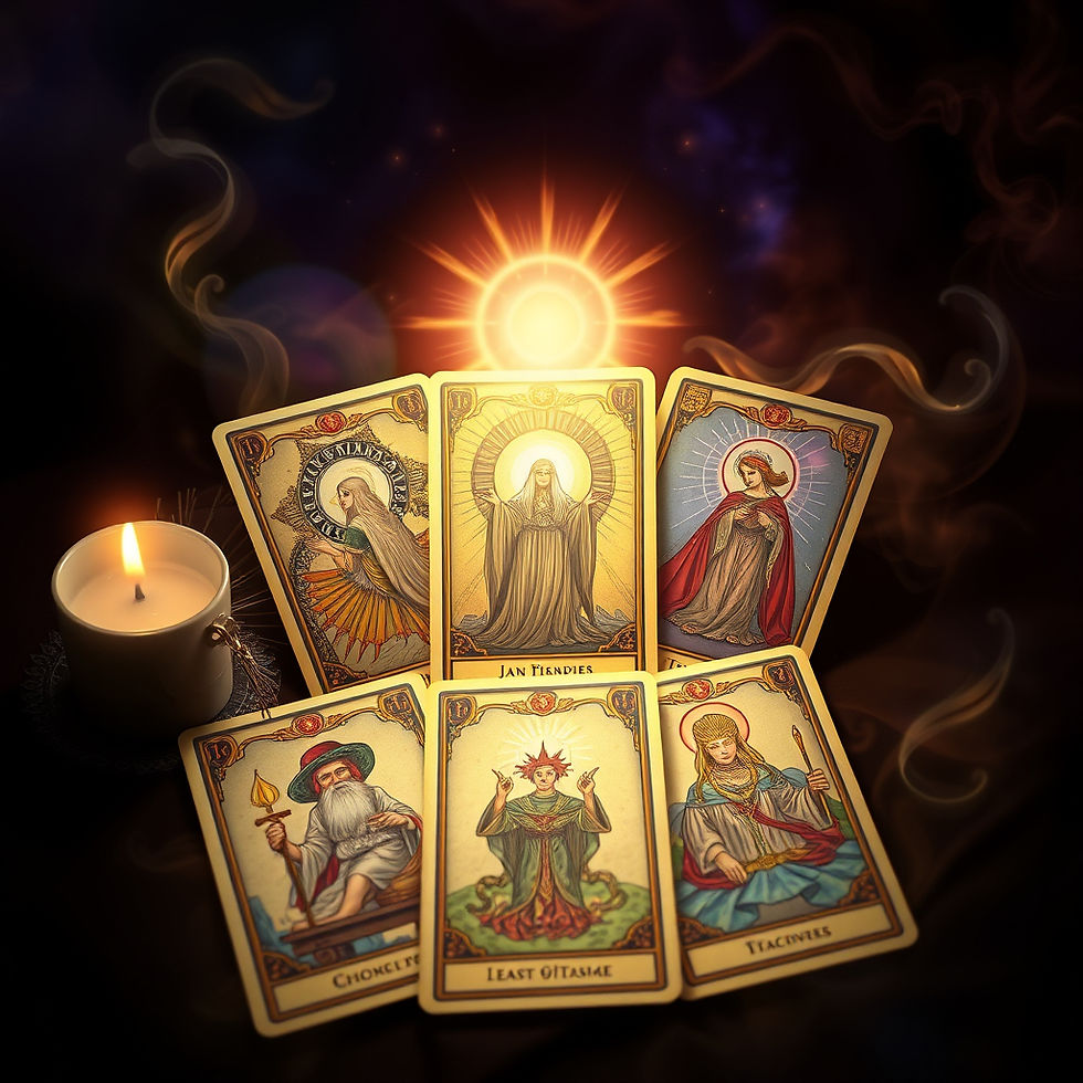 Lumière intuitive autour des cartes occultes en voyance Lyon