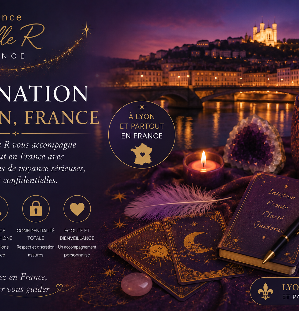 Divination à Lyon avec Voyance Isabelle R, consultation de voyance sérieuse et confidentielle par téléphone