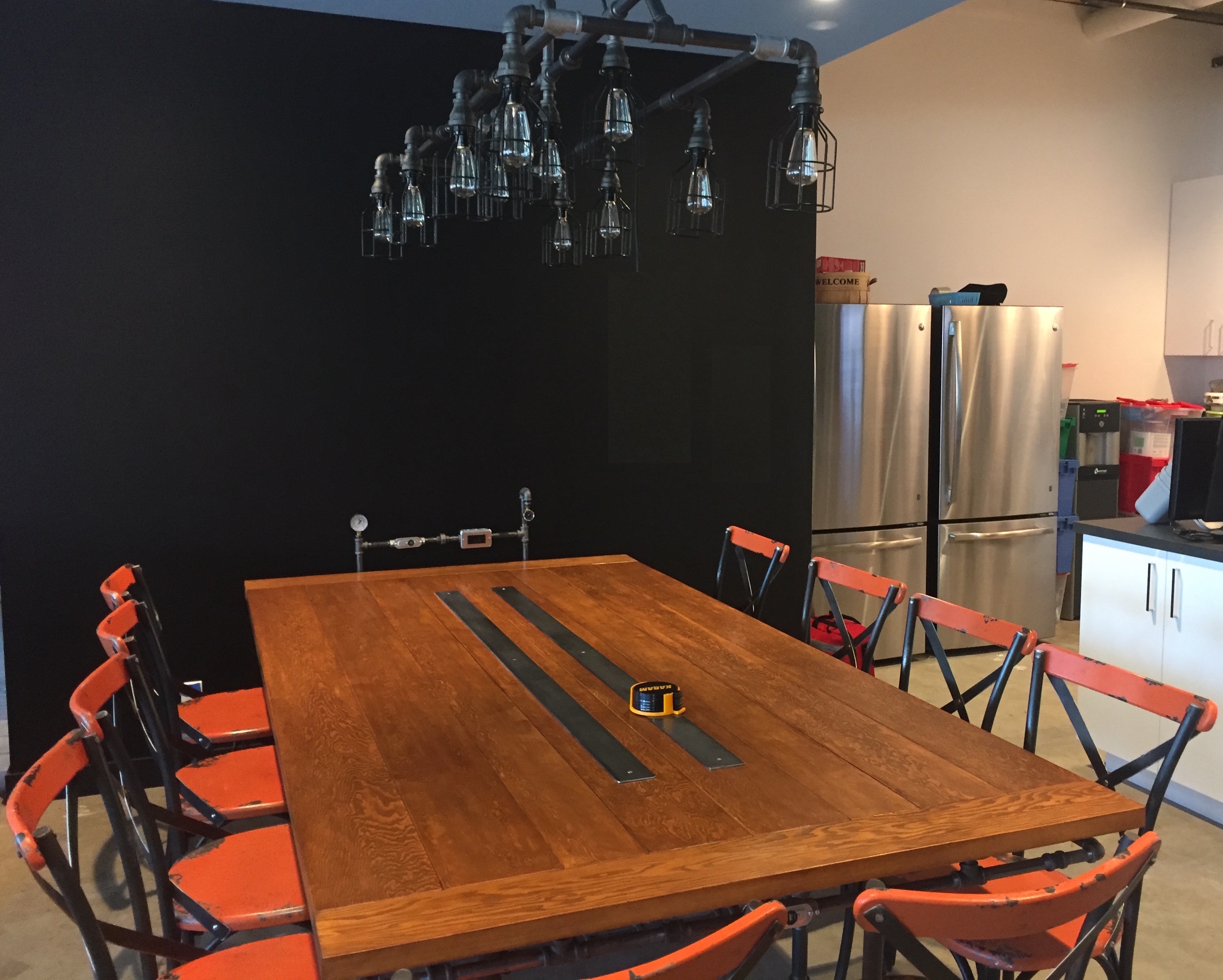Electrified table with USB Chargers