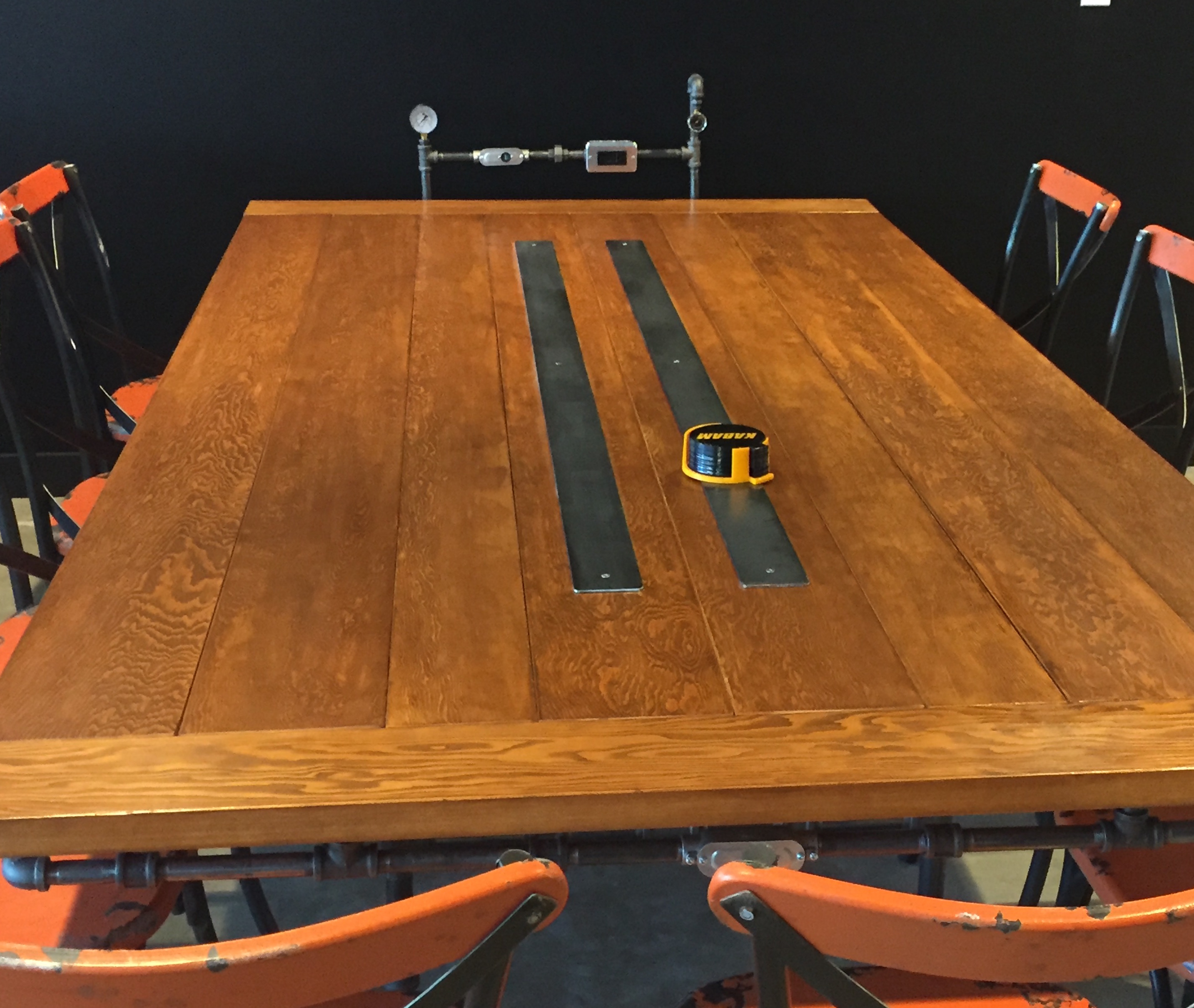 Fine wood meeting table