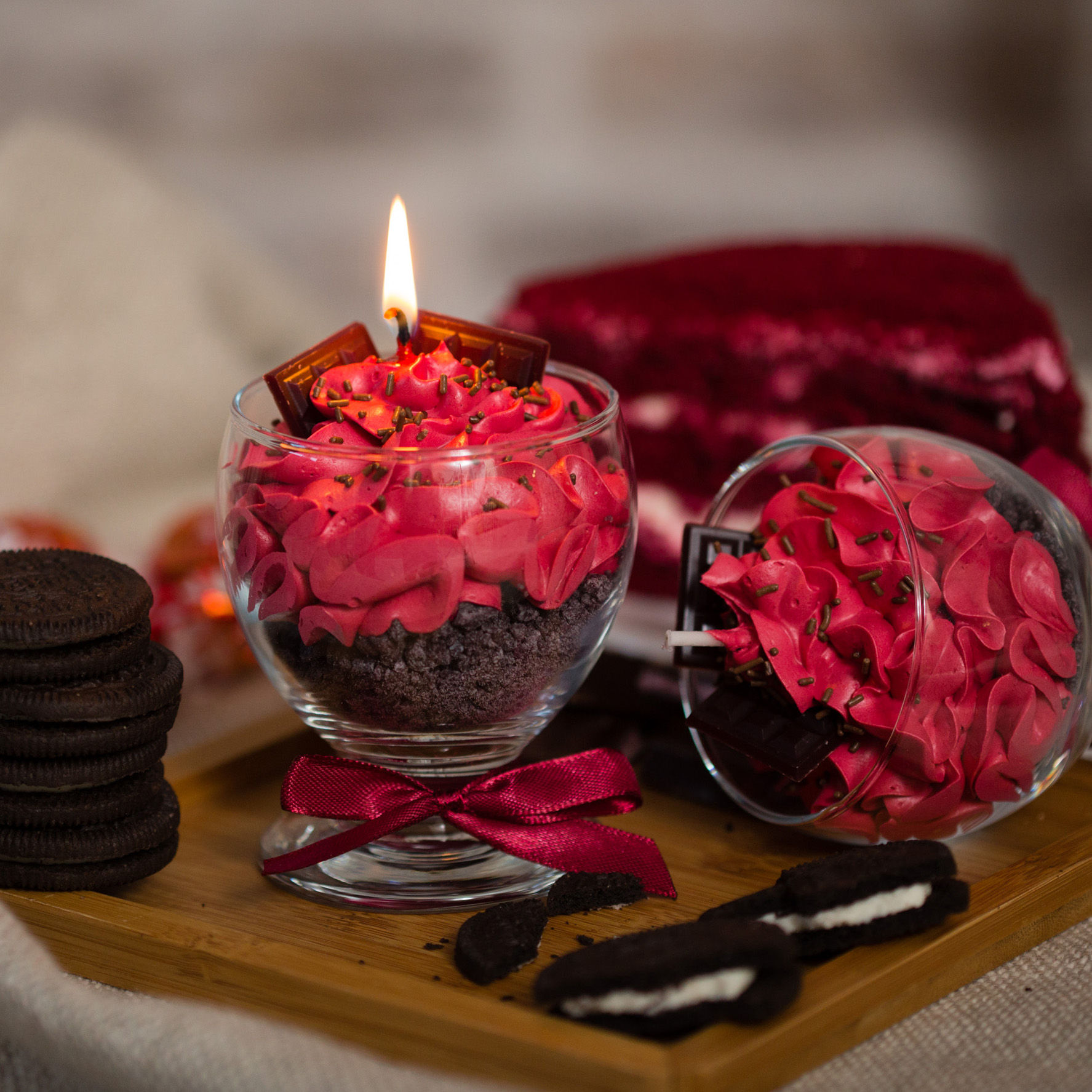 ръчно изработена ароматна свещ подарък коледа рожден ден 8 март имен ден