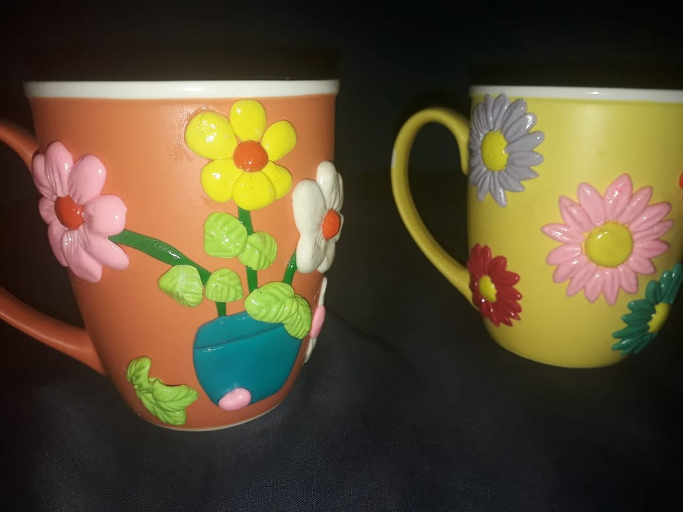 Taza decorada