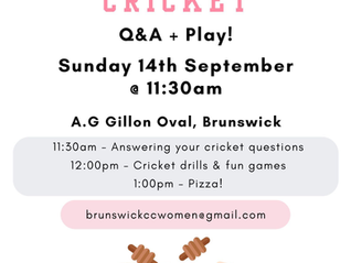 Women's and Girls' Cricket Day at Brunswick CC