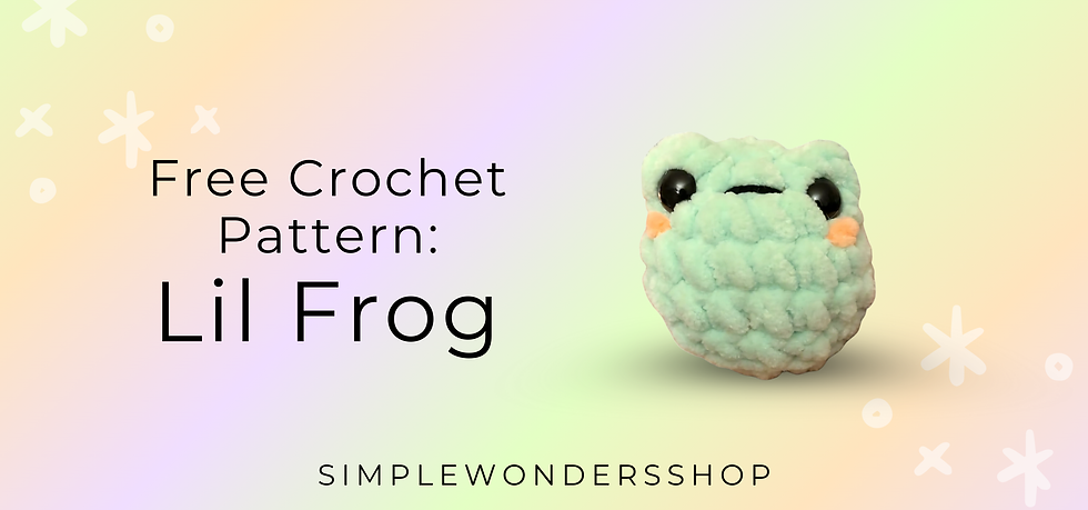 FREE CROCHET PATTERN: Meet the Lil Frog AKA Soggy Froggy
