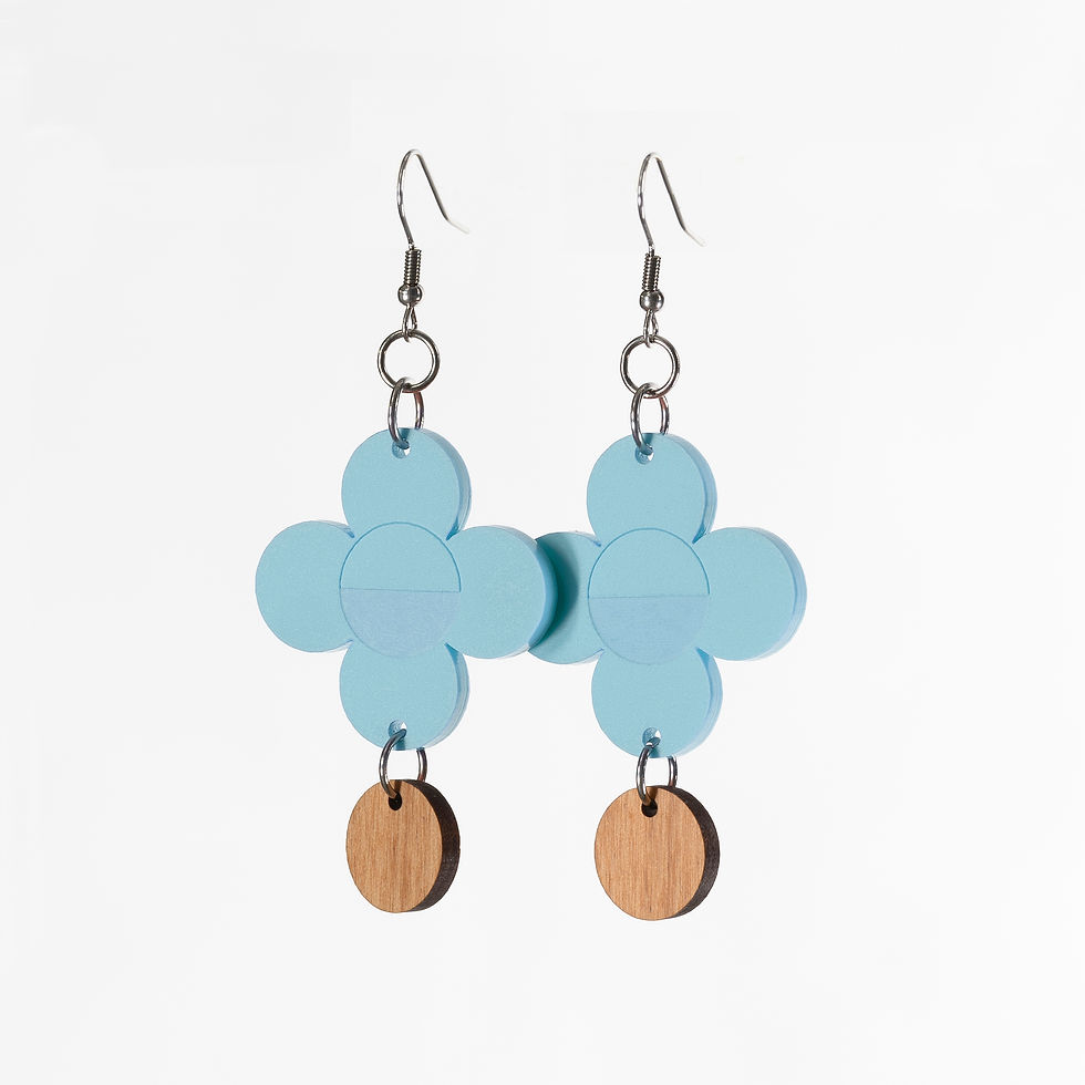Thumbnail: Benita Earrings in Blue / Yellow / Pink