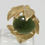 Thumbnail: Vintage 14k (stamped) Yellow Gold Nephrite Jade Ring,  Size 7