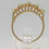 Thumbnail: Vintage 14k Yellow Gold, Emerald and Diamond Ring,   Size 6