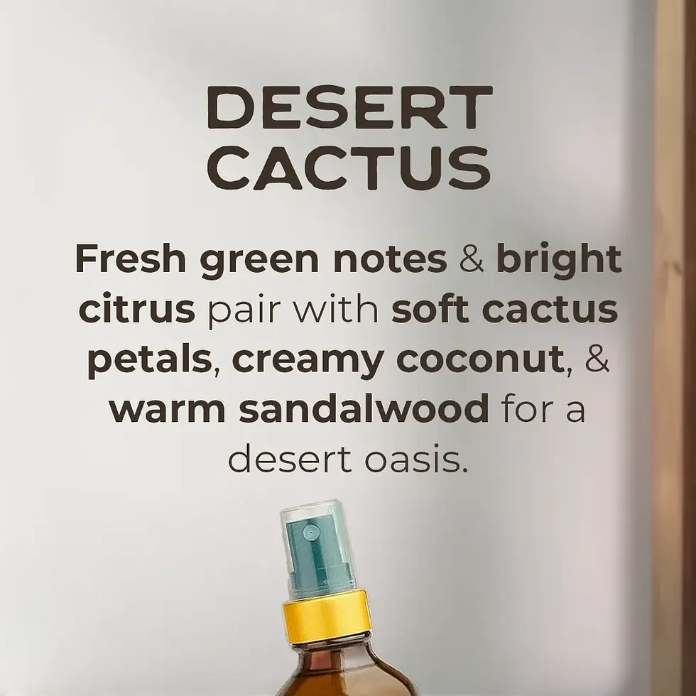 Desert Cactus Room & Linen Spray scent description