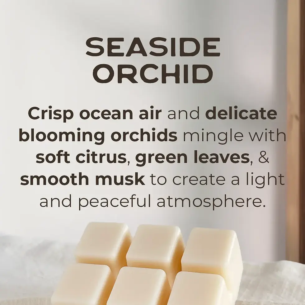Seaside Orchid soy wax melts scent description