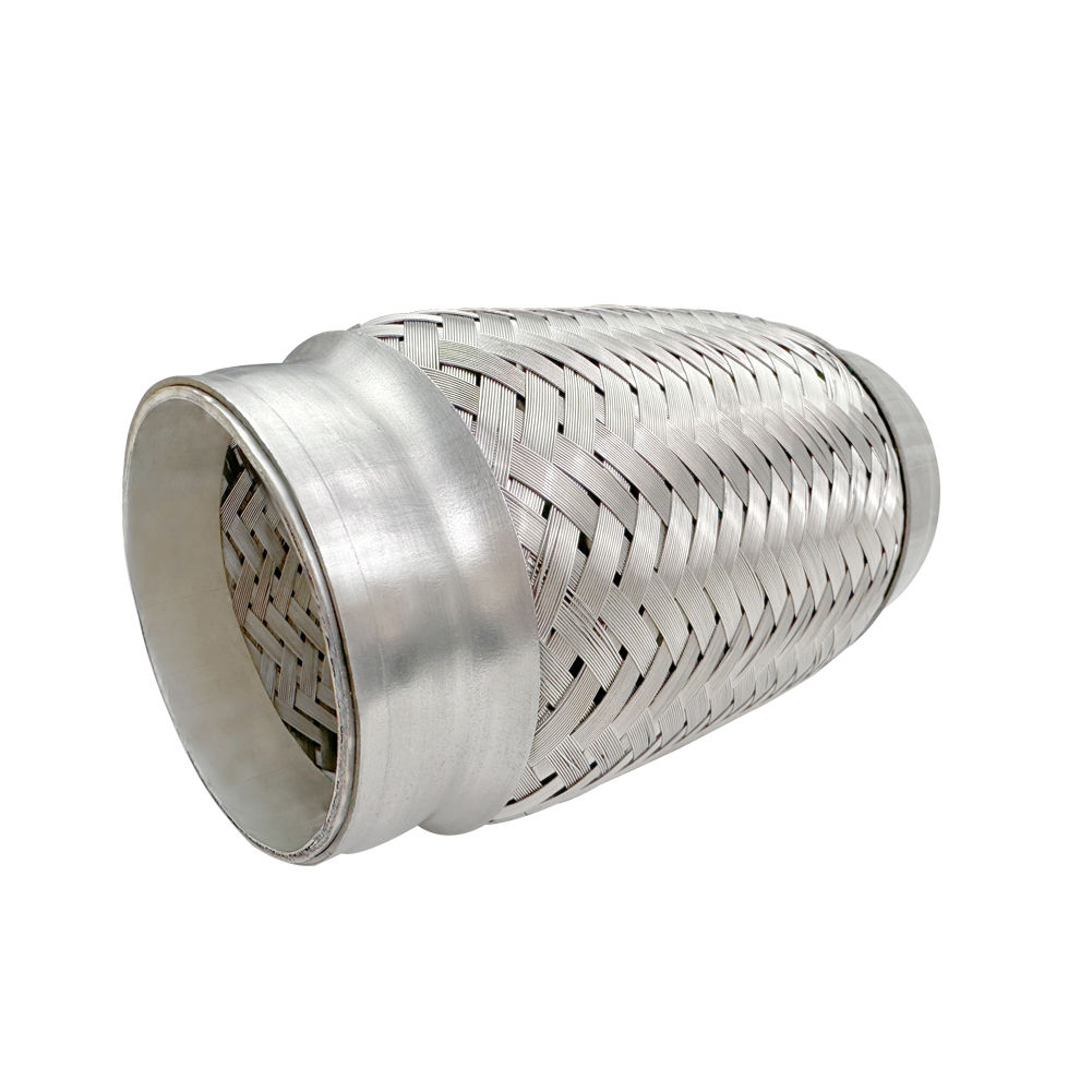 Flex Pipe Exhaust Double Braid 2PCS - Stainless Steel for Custom Systems