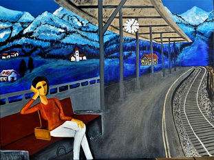 Woman at the station
