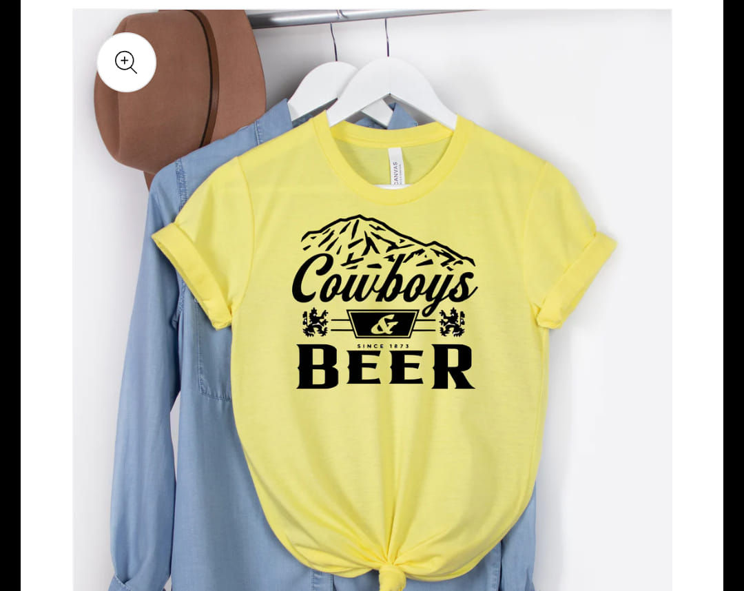 Cowboy and beers tee