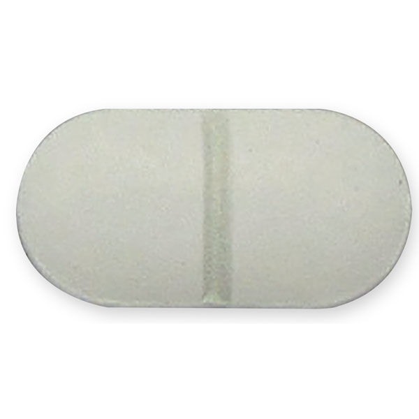 Demo Dose® Bulk Simulated Meds - Caplets - Medium, Scored, Oval, White