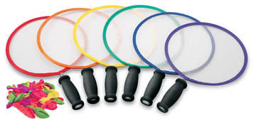 The Zone™ Balloon Badminton Paddles - Set of 6 colors