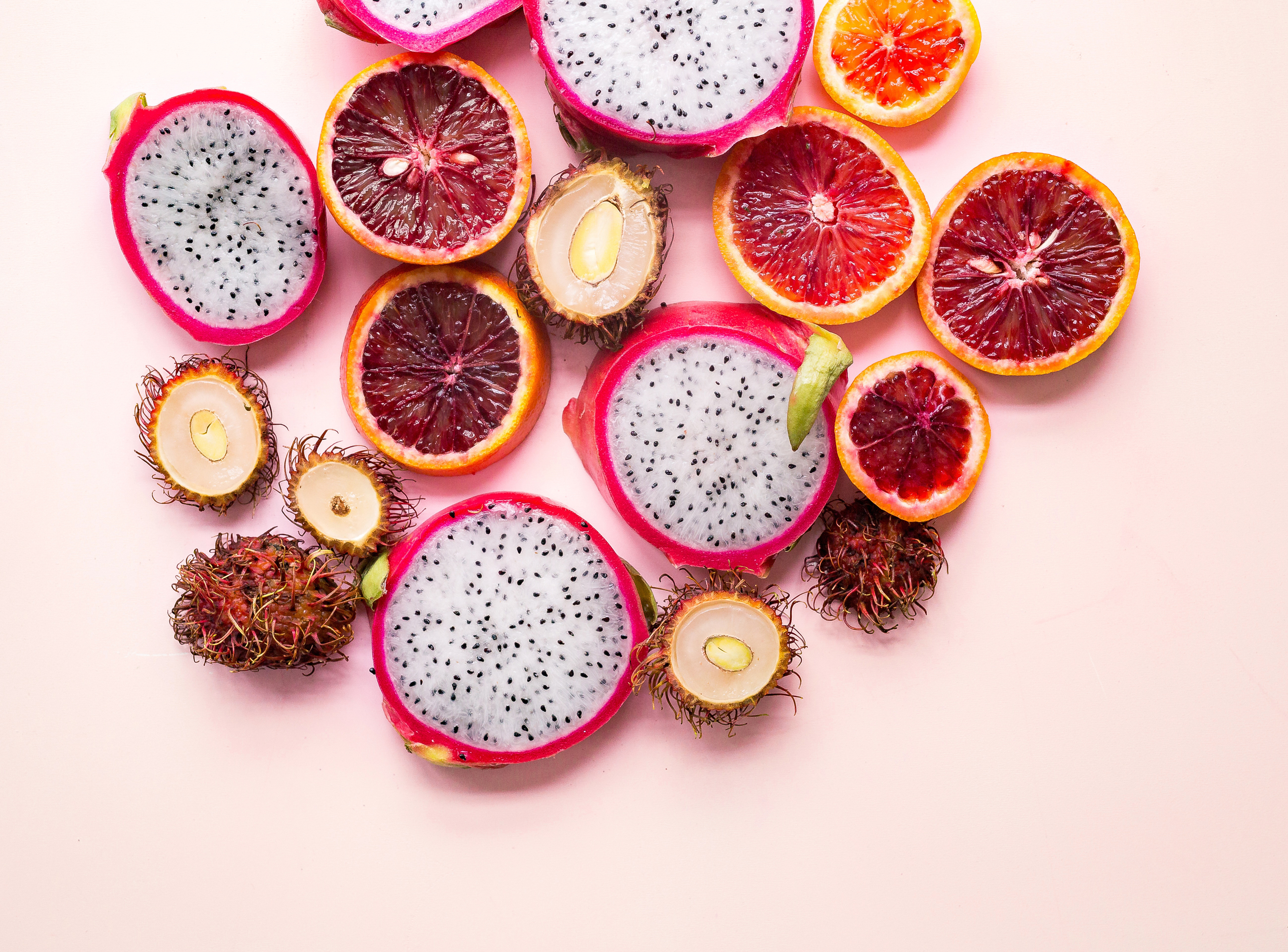 Arranged Food and Objects