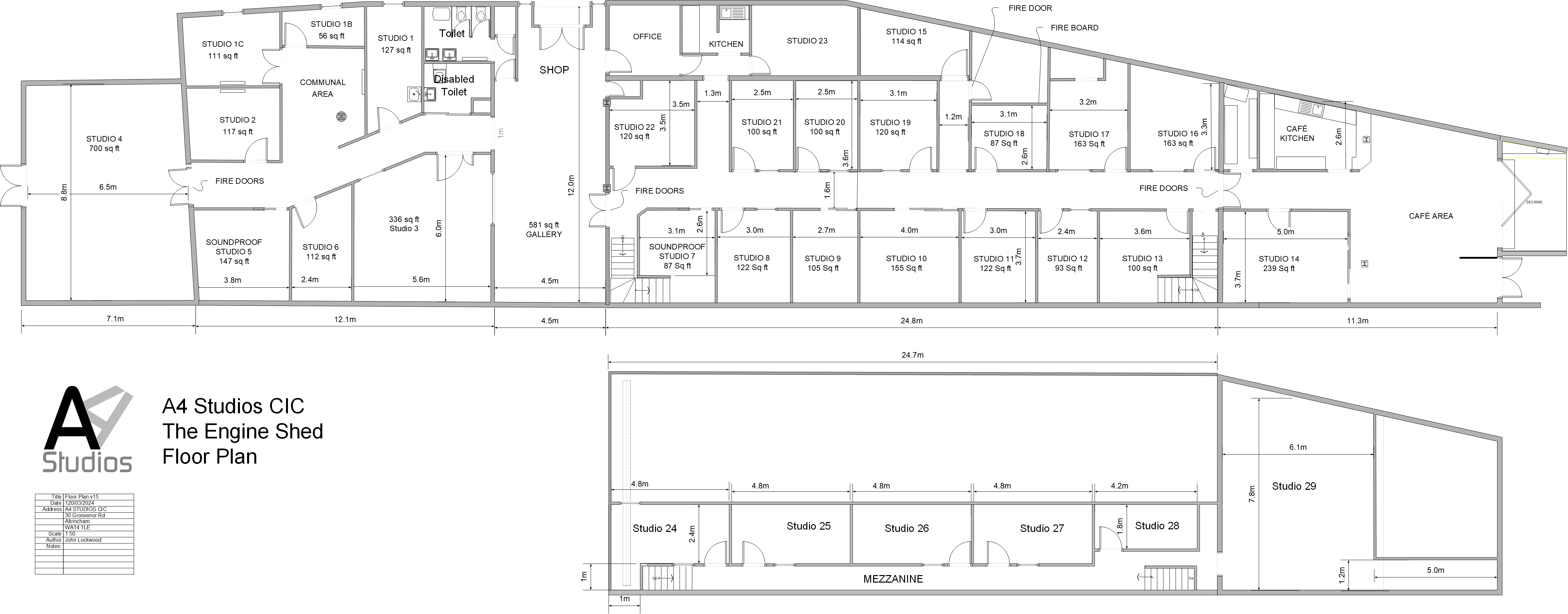 A4 Studios Floorplan