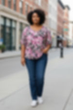 Floral Tunic Blouse 
