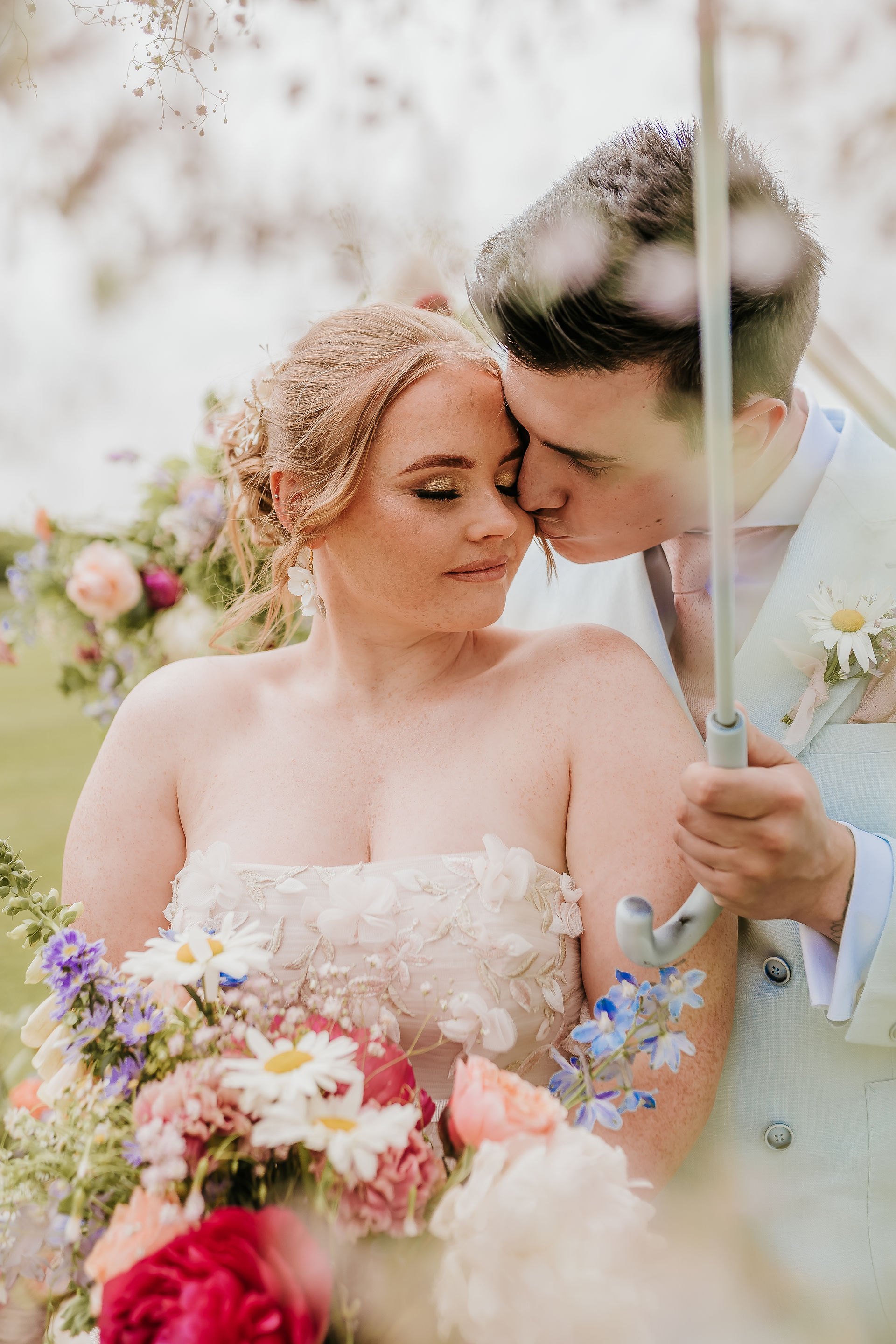 Bride and Groom at Rise Hall Country Manor Wedding Venue