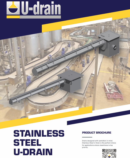 Stainless Steel U-drain Slotted Floor Drain