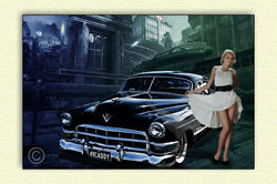 black chev in lane