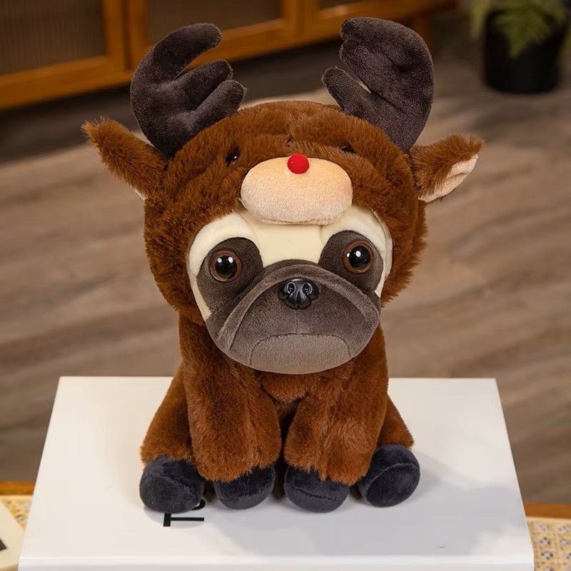 Thumbnail: 22cm Cute Pug Plush Toys
