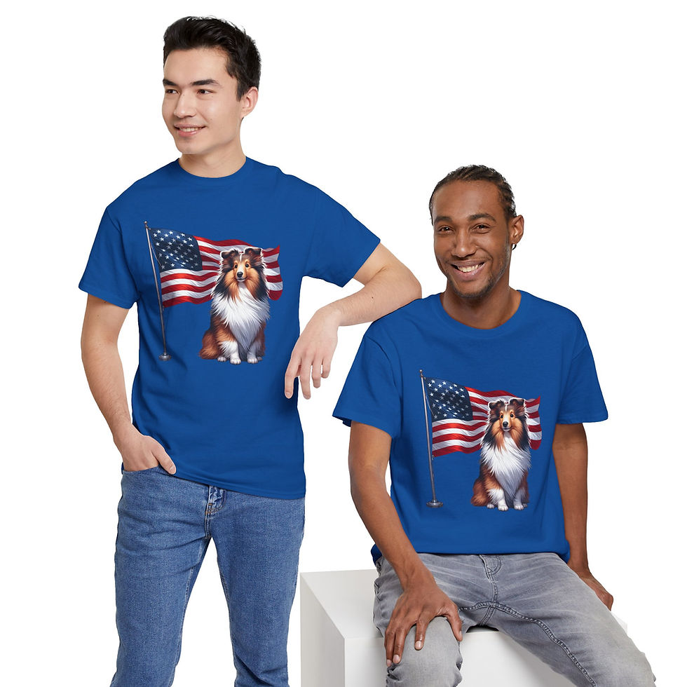 Thumbnail: Patriotic Sheltie Unisex Tee