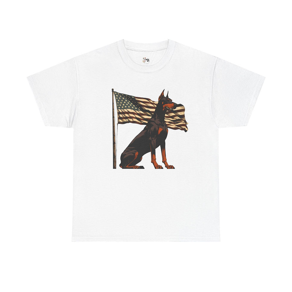 Patriotic Dobermann T-Shirt
