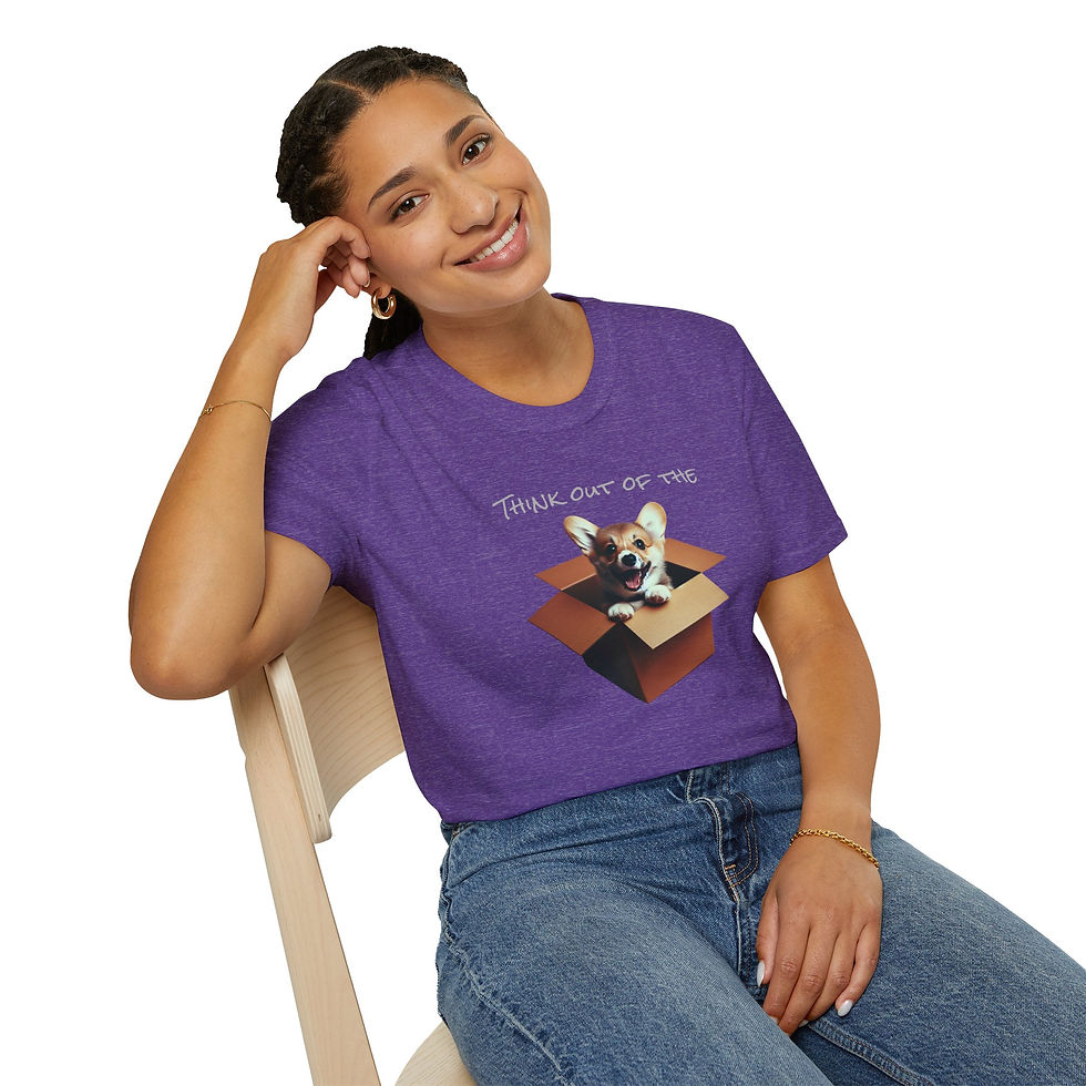 Thumbnail: Think out of the Box Unisex Dog Hooman Softstyle T-Shirt