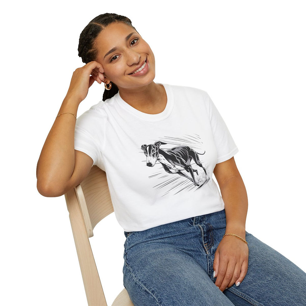 Thumbnail: Grey Hound Unisex T-Shirt Manga Style