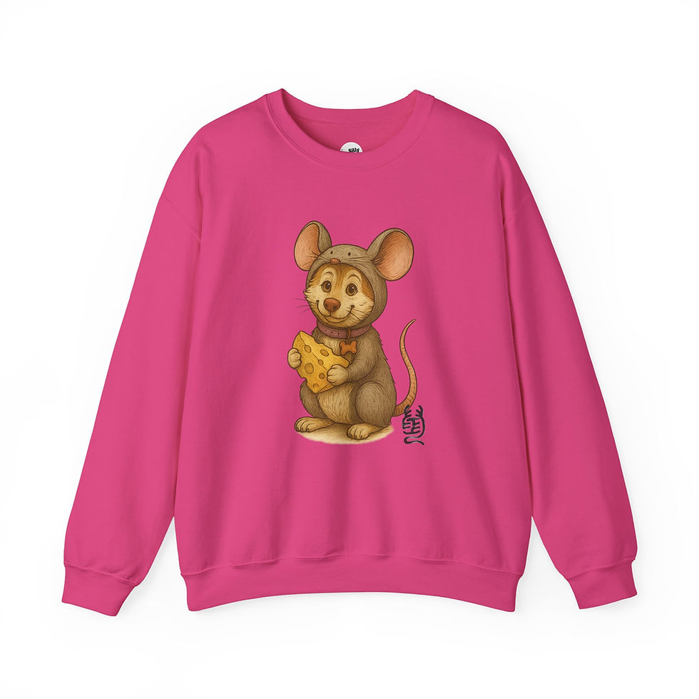 Thumbnail: Year of the Rat sweatshirt | Chinese Zodiac Rat design 機敏如鼠