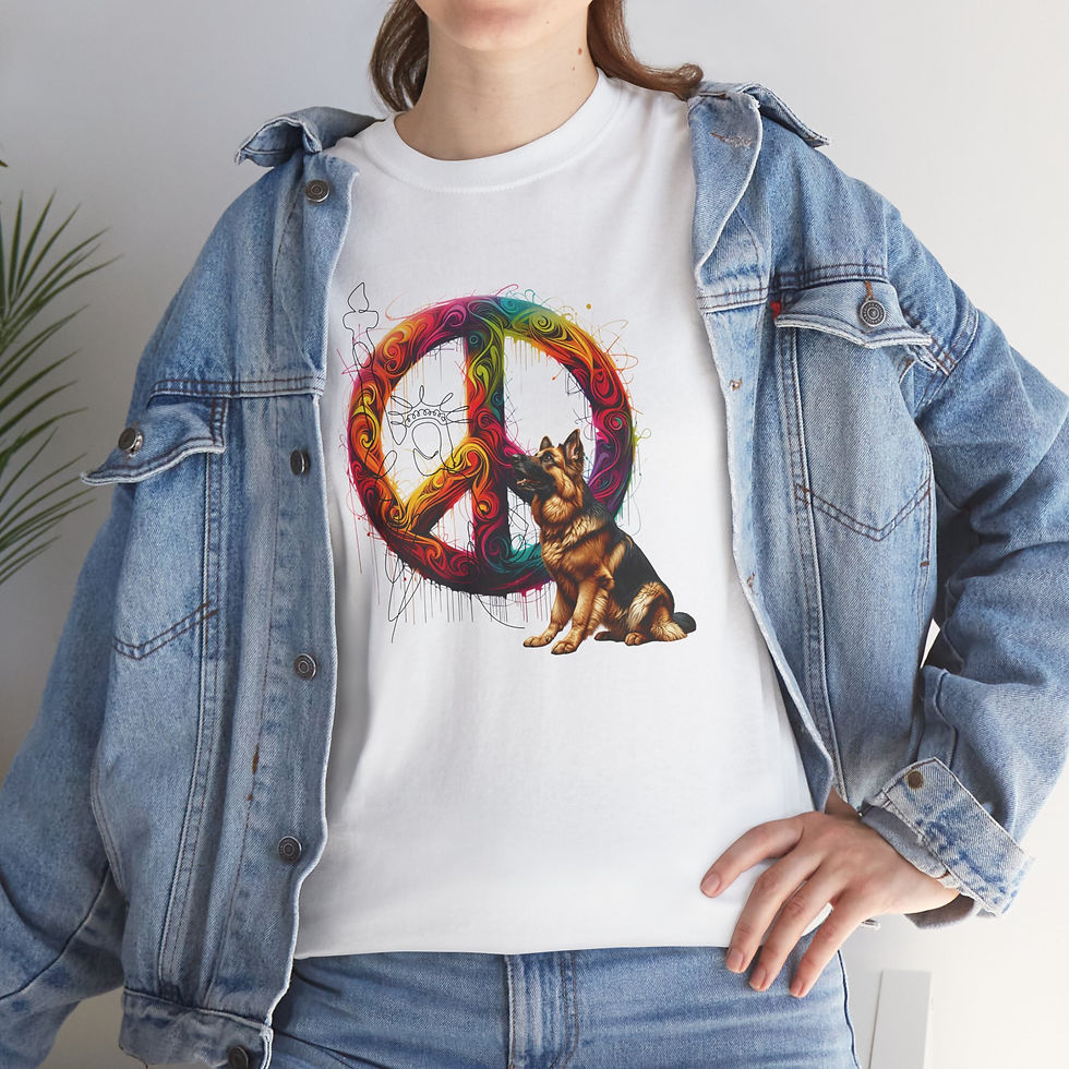Thumbnail: Peace with German Shepherd T-Shirt