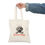 Thumbnail: It's A Good Day Poodle Dog Hooman Natural Tote Bag