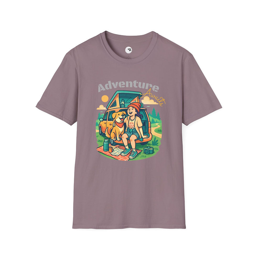 Thumbnail: Our Adventures II Car Camping Unisex Hooman T-shirt