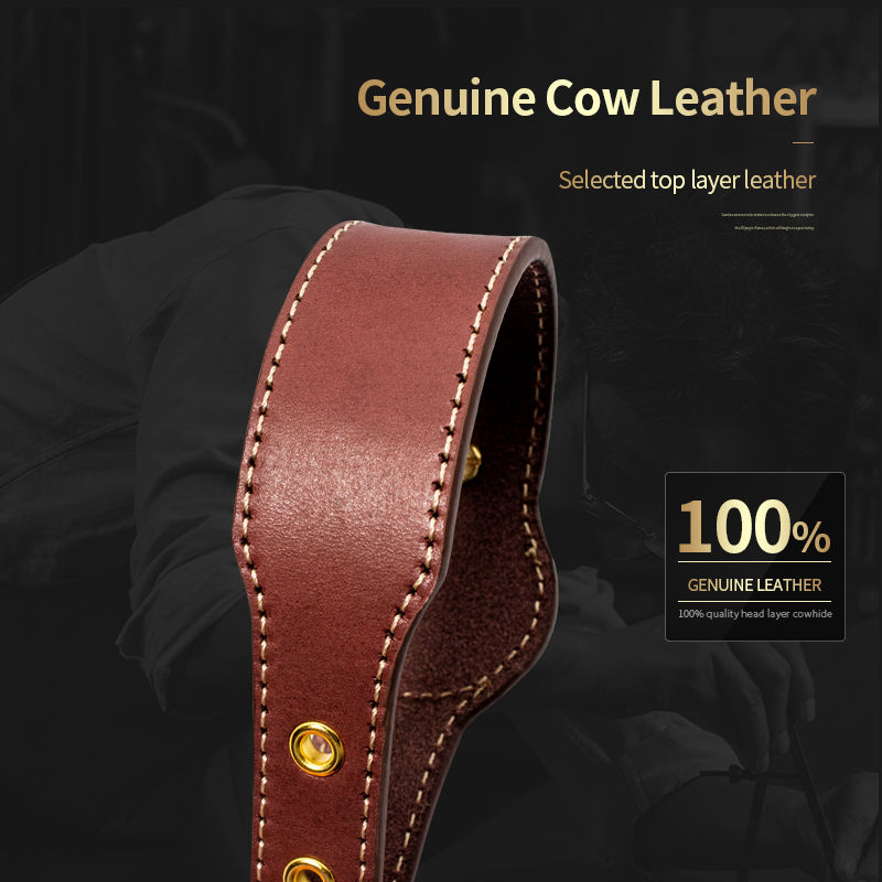 Thumbnail: Luxury Genuine Leather Airtags Pet Collar