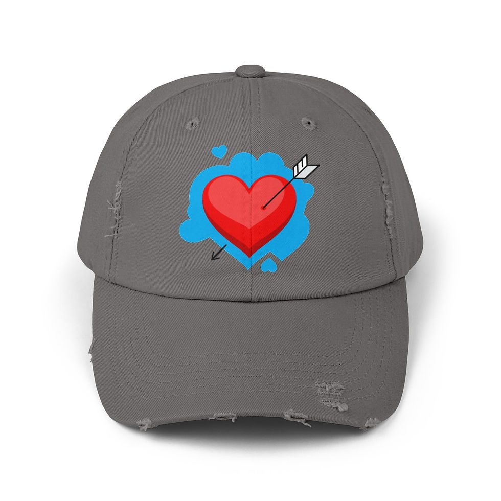 LOVE Unisex Distressed Cap