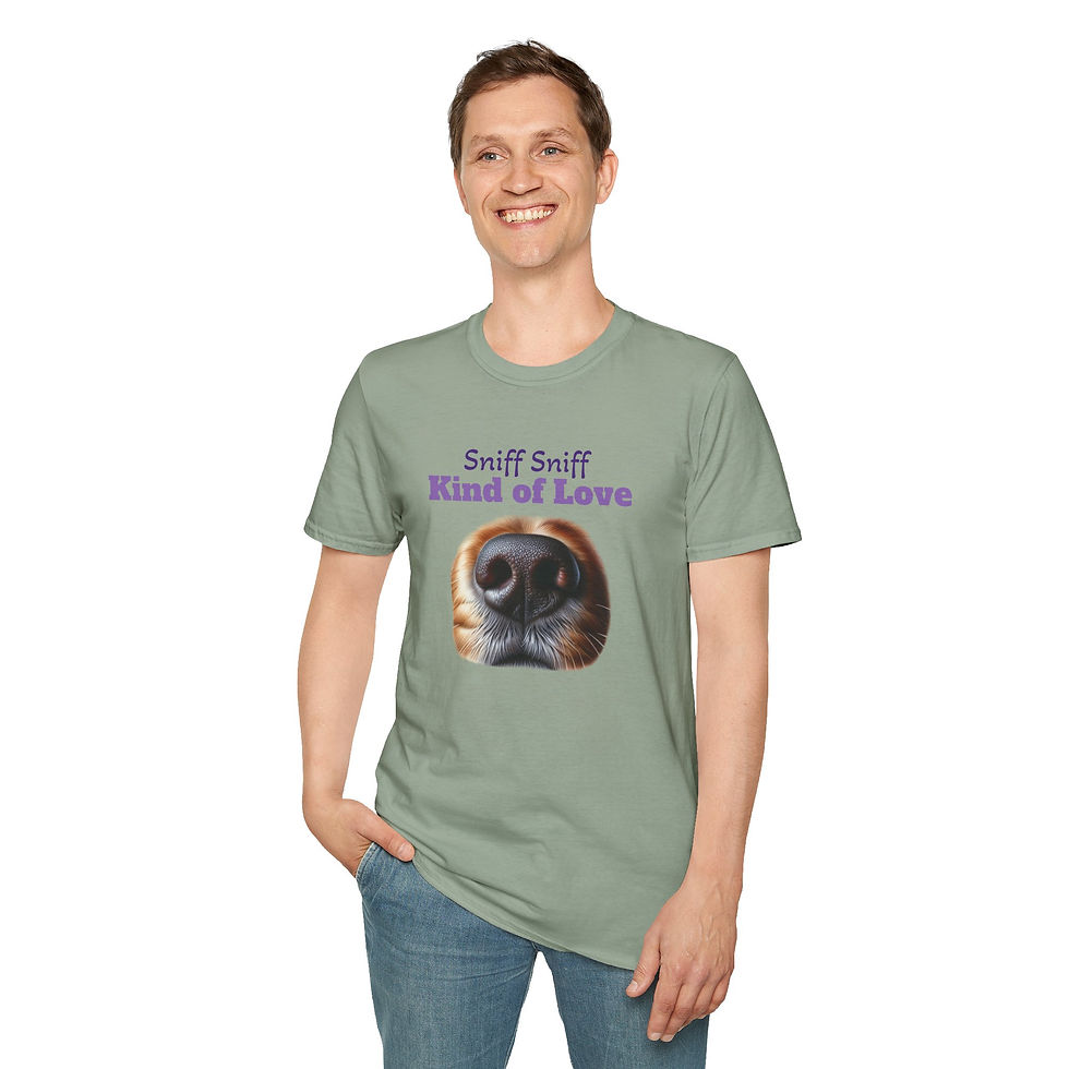 Thumbnail: 'Sniff Sniff Kind of Love' - Unisex Softstyle T-Shirt Dog Lover Tee