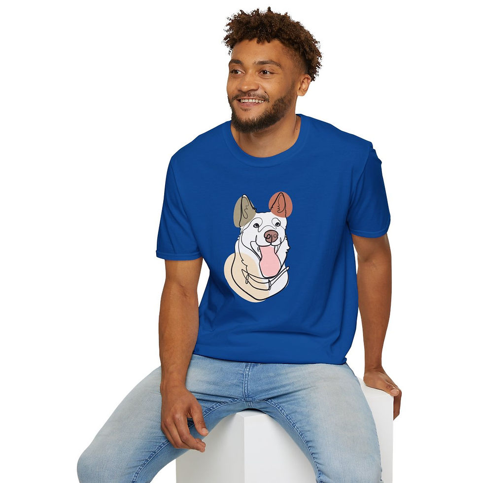 Thumbnail: SILLY BG Unisex Dog Hooman Softstyle T-Shirt
