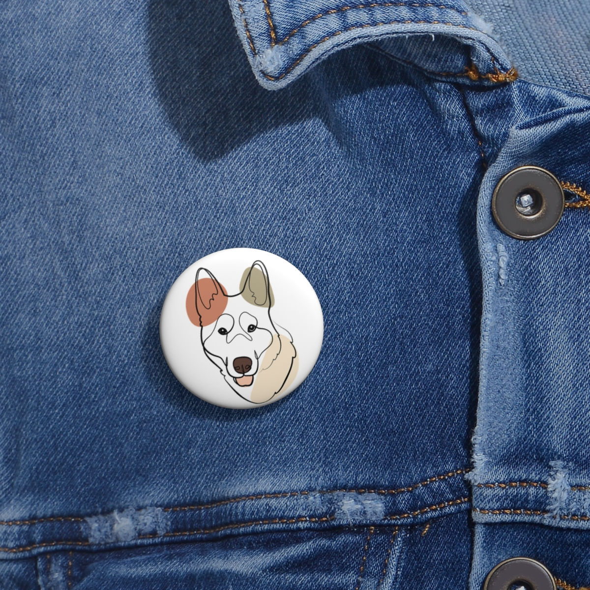 German Shepherd Dog Hooman Pin Buttons