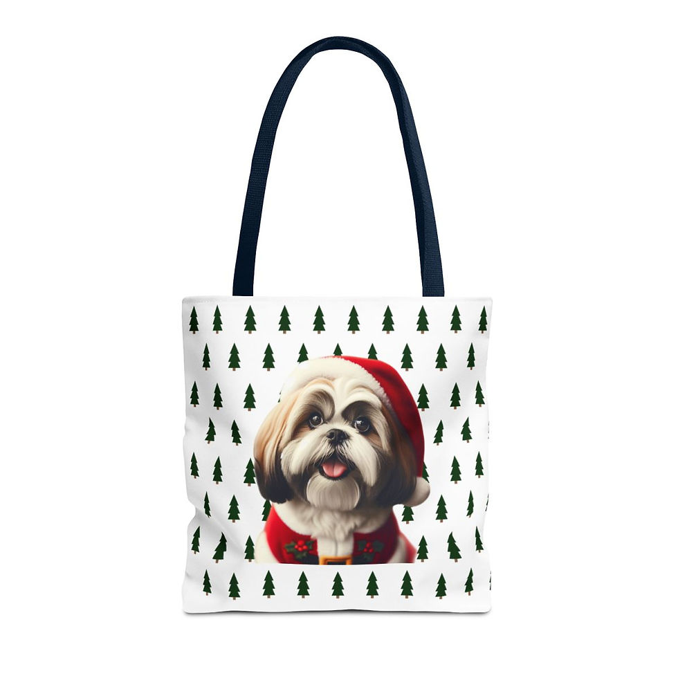 Thumbnail: Shih Tzu Santa Tote Bag