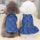 Thumbnail: Denim Dog Dress with D-Ring for Small Dogs