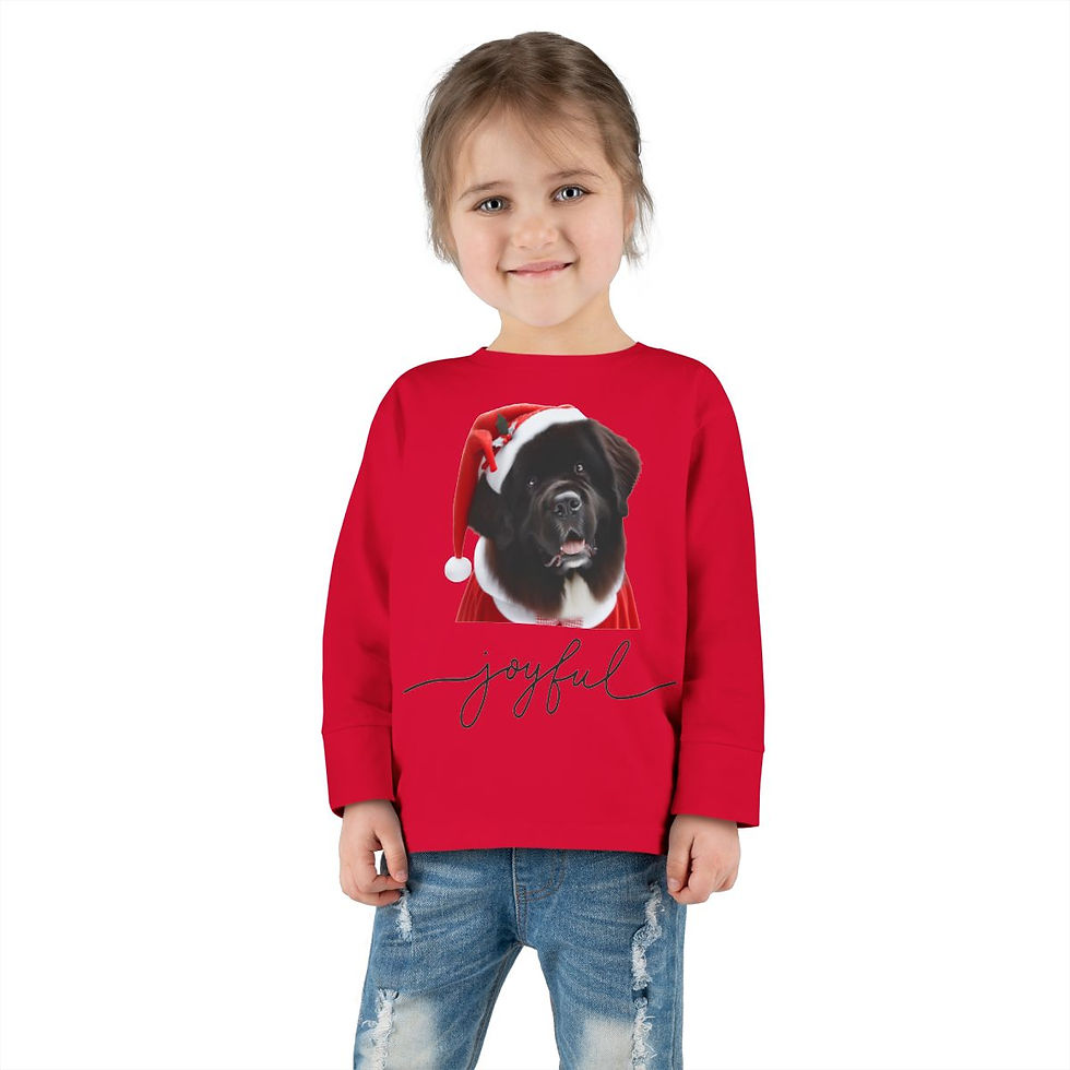 Thumbnail: Newfoundland Santa Toddler Long Sleeve Tee