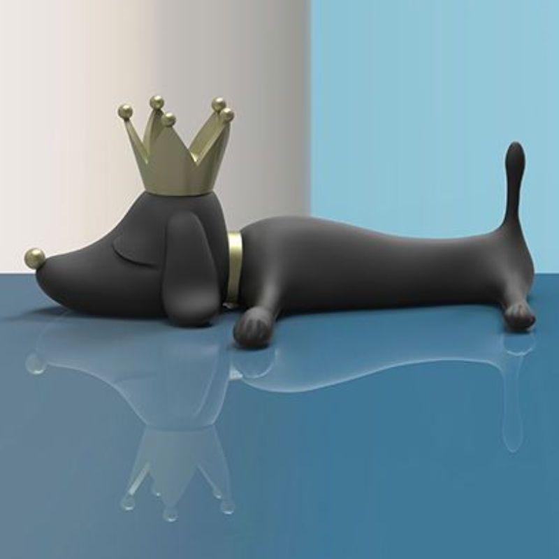 Thumbnail: Modern Style Dog Figurine Table Decor