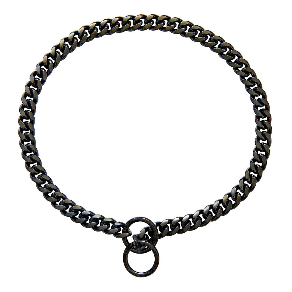 Thumbnail: Steel Steel Training Dog Choke Chain Collars
